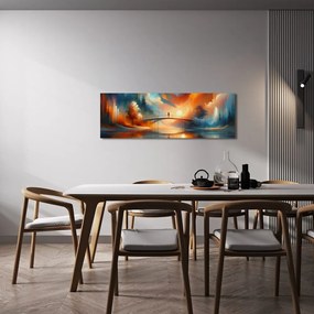 Tablou pod în lumina apusului