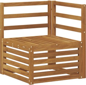 vidaXL Sofa Colțar pentru Exterior Lemn Solid de Acacia natural