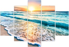 Tablou - Plaja de la mare (150x105 cm)