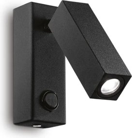 Ideal Lux PAGE - Spot LED de perete, 3W/230V, CRI 90, negru