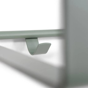 Cuier de perete verde prăfuit cu raft din metal 100 cm Rex – Spinder Design