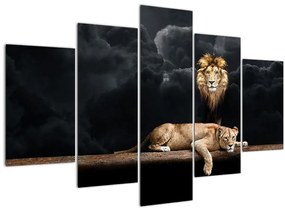 Tablou - Leu și leoaică (150x105 cm)