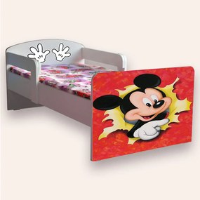 Pat copii Mickey Mouse cu manere Mare 2-12 ani Cu manere Cu saltea