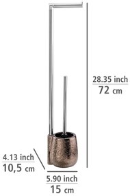 Suport pentru hârtie igienică maro din ceramică Marrakesh – Wenko