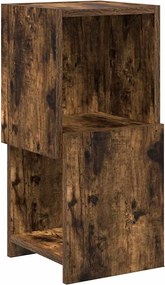 vidaXL Dulap de colț Stejar fumuriu 25,5x25x55cm Lemn compozit