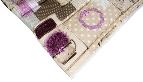 Pilota de vara, Alcam, Lavanda, microfibra matlasata, 180x200 cm, 150g/mp