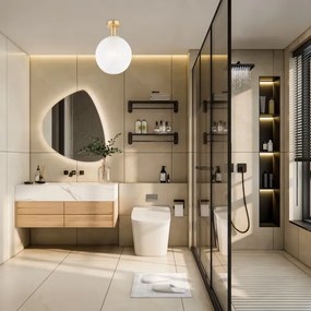 Plafonieră Argon 8505 PALOMA 1xE27/15W/230V auriu/alb