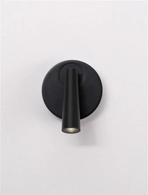 Aplica cu Spot LED directionabil stil minimalist TICO negru, NVL-9695147