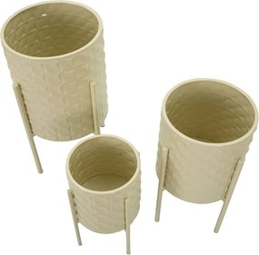 Ghivece decorative 3 buc. din metal ø 36 cm Betsy – Mauro Ferretti