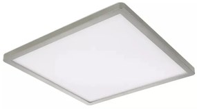 Plafoniera LED Sapana 41563-18N, 18W, 1600lm, lumina calda, IP44, alba+nichel, Globo Lighting