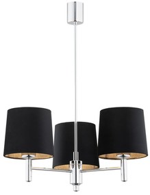 Candelabru modern design elegant BOLZANO 3L negru