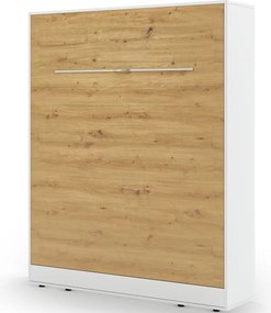 Pat rabatabil Devesto Vertical Wall 160 Artisan Eiche LED, 160x200 cm – Artisan Eiche