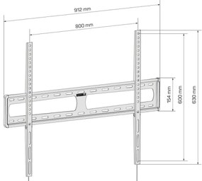 Suport de perete pentru televizor CONNECT IT CMH-6090-BK 40-100” negru