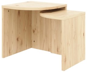 Măsuțe de cafea în culoare naturală 2 buc. din lemn de pin Combine – Karup Design