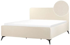 Pat matrimonial 180 cm Vardiel (bej) (cu somieră). 1076314
