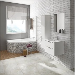 Ravak CL21000000 - Cadă de colț ROSA 160x105 cm acrilic/alb