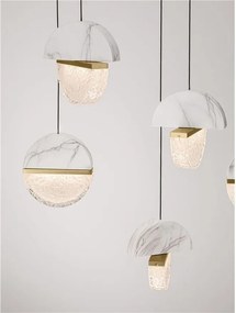 Lustra decorativa cu 8 pendule LED 2700K DORIN