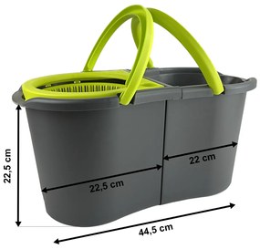 Set Mop rotativ 4Home Rapid Clean Twin