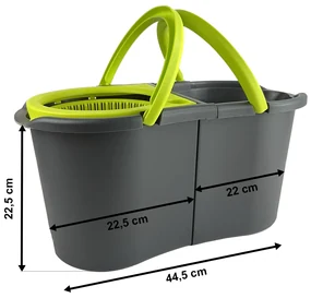 Set Mop rotativ 4Home Rapid Clean Twin