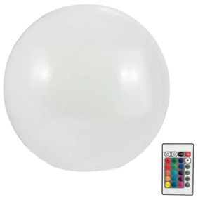 Lampă LED RGBW solară BALL LED/3,2V d. 20 cm IP65 + telecomandă