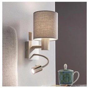 Eglo 96479 - Lampă LED flexibilă PASTERI 1xE27/40W+LED/3,8W gri