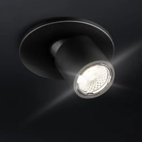 Spot LED încastrat Point Mini GTV pentru mobilier, reglabil, lumină neutră, 0,5W, 12V, IP20, negru 0.5 W, 12 V, Negru, 2 m, Alb neutru