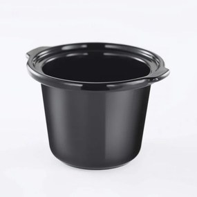 Russell Hobbs Compact Home Slow Cooker 25570-56, 145W, 2L, 3 setări de temperatură, vase ceramice, fără BPA și PFAS, negru/inox