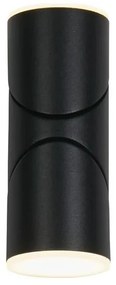 Searchlight 36180BK - Aplică de perete LED SOHO pentru exterior, 2xLED/6W/230V, IP44
