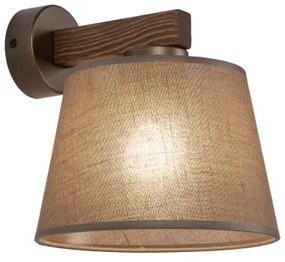 Brilagi - Aplica de perete LATTE 1xE27/15W/230V pin/maro