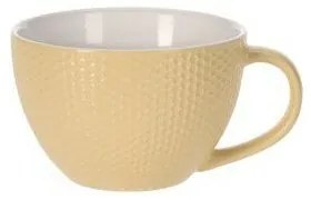 Ceașcă din ceramică EH Honeycomb, 460 ml,  galben
