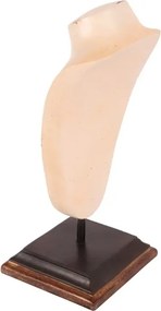 Bust decorativ din polirășină, maro, pe suport, 35 x 16 x 13,5 cm, „Vénus”