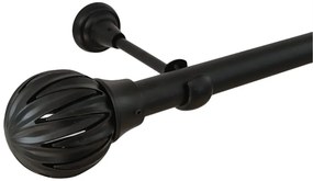 Galerie simpla fara inele roma 25 mm - negru (Alege marime: 160 cm)
