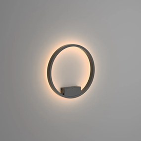 Aplica LED de perete design modern Rim negru 40cm