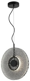 Lustra design modern LED DECO negru/ gri fumuriu