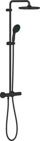 Coloana de dus cu baterie termostatata negru mat Grohe Tempesta 250