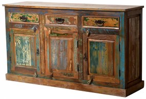 Comoda din lemn reciclat Riverboat 140 cm