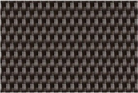 Paravan de balcon din Polyrattan 0,9x3m 1300g/m2 maro închis