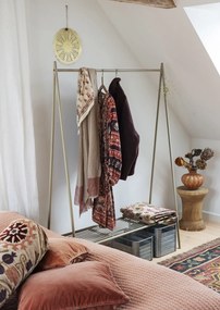 Pătură din catifea brodată manual cu motive suzani, 130×180 cm, „Suzani Beige"