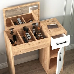 Măsuță de toaletă INCI 108,8x77 cm pin atlantic/alb