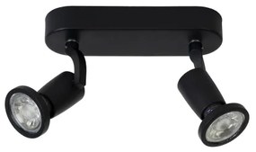 Lucide 11903/10/30 - Lampa spot LED JASTER-LED 2xGU10/5W/230V neagra