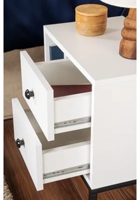 Noptieră GLIMMER 50x45,2 cm alb/negru