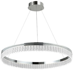 Candelabru cu cristale LED reglabil pe cablu THALIA LED/55W/230V 3000-6000K + telecomandă