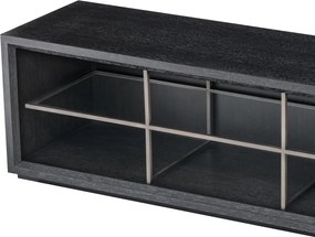 Comoda TV design elegant LUX Hennessey L, gri carbune 115112 HZ