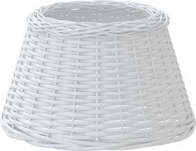 vidaXL Abajur de veioză alb Ø50x30 cm răchită