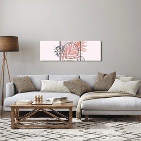 Tablou - Minimalism violet N⁰3 (cu ceas) (90x30 cm)