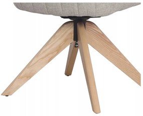 Scaun de bucătărie Azalia D Velvet, gri / stejar