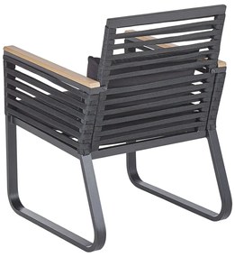 Set 2 buc. scaune de grădină Carisa (negru). 1035760