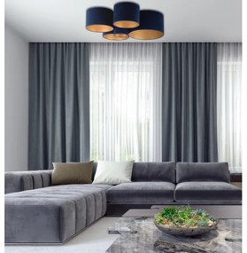 Duolla - Plafonieră ROLLER PENTO 5xE27/60W/230V albastru