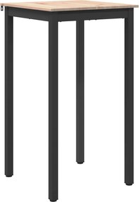 vidaXL Masă de bar natural 60 x 60 x 105 cm Lemn de pin masiv