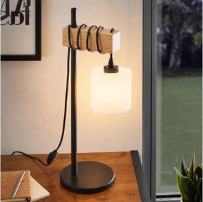 BRILAGI - Lampă de masă NUBILA 1xE27/40W/230V maro/negru/alb